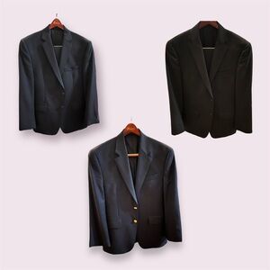 Set of 2 Suits & 1 Sport Coat - Calvin Klein & Ralph Lauren - Size 38S & 34x28
